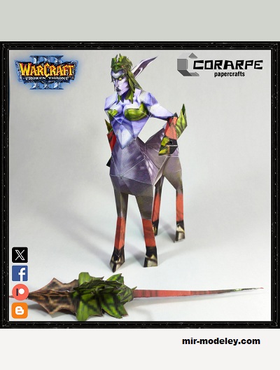 №20156 - Дриада / Driade (Corarpe Papercrafts) из бумаги