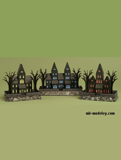 №20245 - Миниатюрные дома с привидениями 2 / Mini Haunted Houses 2 (Ray O'Bannon) из бумаги