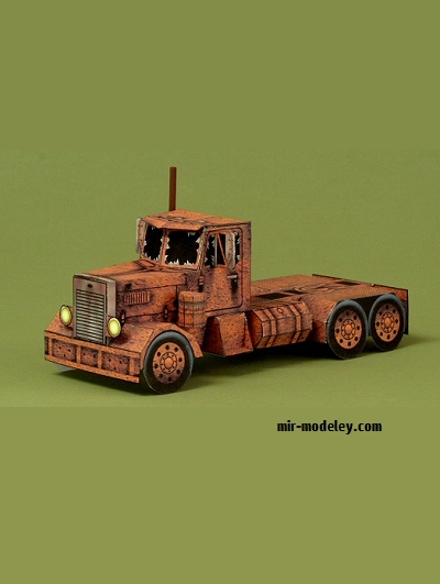 №20253 - ГРУЗОВИК-ПРИЗРАК / THE GHOST TRUCK (Ray O'Bannon) из бумаги