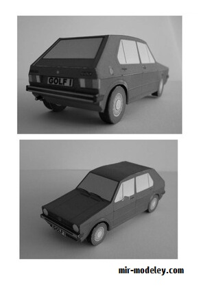 №20237 - VolksWagen Golf GTi I из бумаги