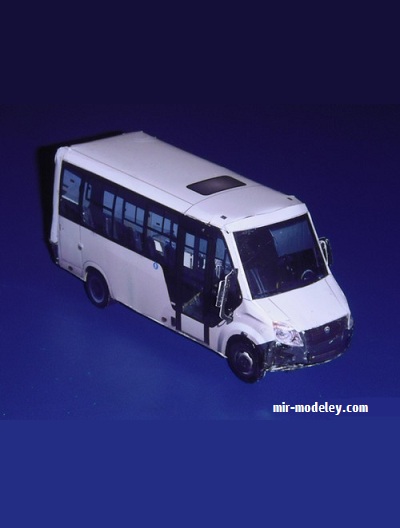 №20192 - ГАЗ-A64R42 (Упрощенная фототекстурная версия NovaModel 34) из бумаги