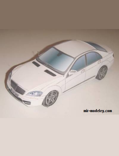 №20230 - Mercedes-Benz W221 [Atlantic3D] из бумаги