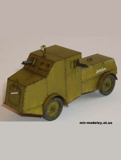 №208 - Jeffery-Poplavko armoured car [bestpapermodels] из бумаги — развертка из бумаги