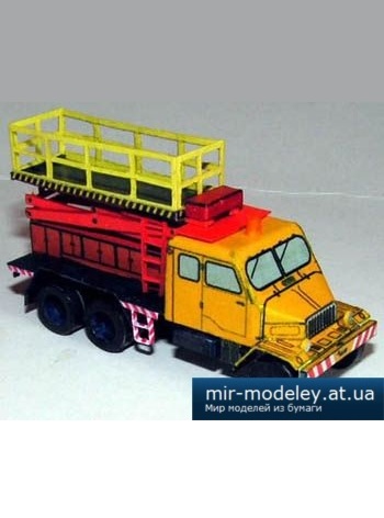 №2085 - Praga V3S - montážní plošina (minimodel) из бумаги