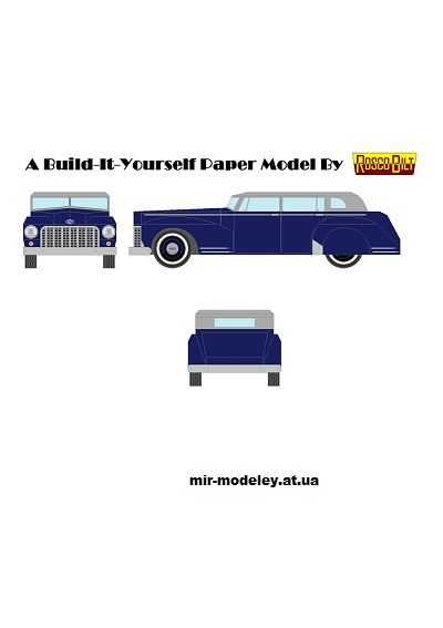 №2224 - AB03 - Town Car (Mccool Papercraft) из бумаги