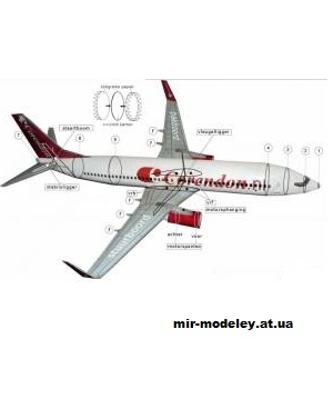 №2215 - Boeing 737-800 (Gahm) из бумаги