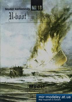 №2336 - Uboot U154 [Model Card 018] из бумаги