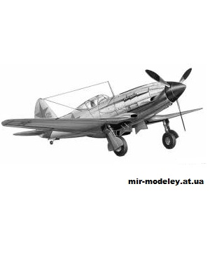 №2476 - Истребитель МиГ-3 [Fiddlers Green] из бумаги