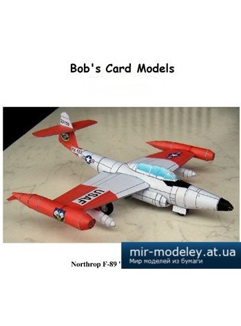 №2499 - Northrop F-89 Scorpion [Bob's Card Models] из бумаги