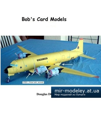 №2494 - Douglas DC-6B Water Bomber [Bob's Card Models] из бумаги