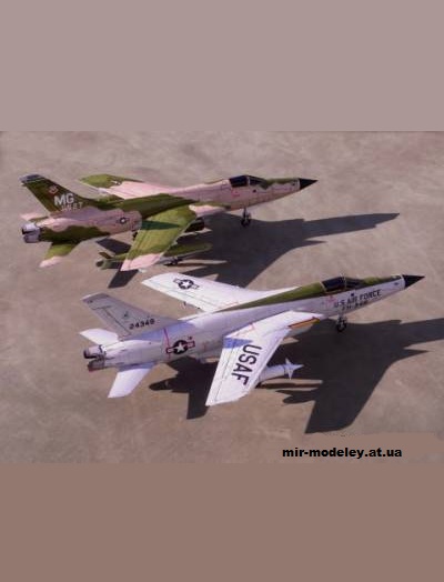 №2565 - Republic F-105 Thunderchief (TSMC) из бумаги
