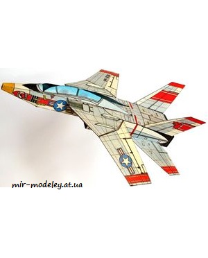 №2588 - Grumman F14 Tomcat [ABC 24/1989] из бумаги
