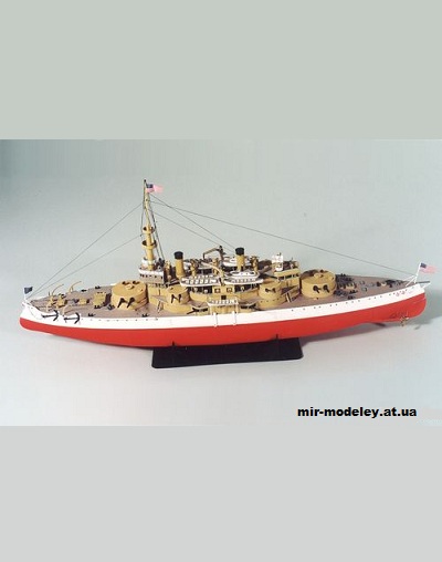 №2506 - Броненосец USS Oregon (Digital Navy) из бумаги