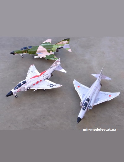 №2583 - McDonnell Douglas F-4 Phantom II (F-4B, F-4E, F-4EJ) (TSMC) из бумаги
