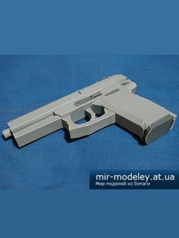 №2666 - Heckler & Koch MK 23 [Bongo Papercraft] из бумаги