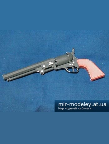 №2656 - Adams M 1851 Revolver [Bongo Papercraft] из бумаги
