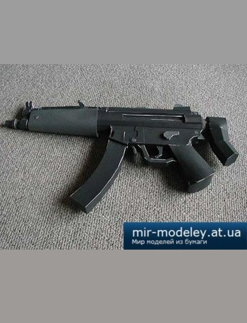 №2669 - Heckler & Koch MP5 A5 [Bongo Papercraft] из бумаги