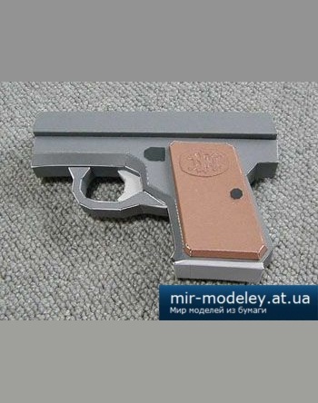 №2639 - FN Baby Browning [Bongo Papercraft] из бумаги