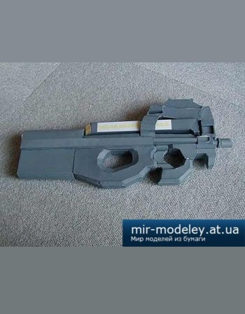 №2640 - Fabrique Nationale P90 [Bongo Papercraft] из бумаги