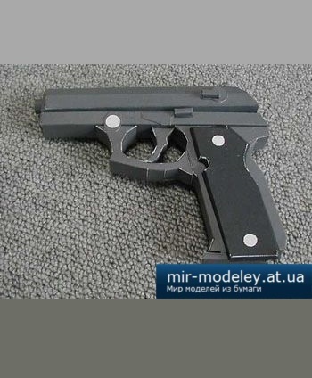 №2662 - Beretta M8000 (Cougar) [Bongo Papercraft] из бумаги