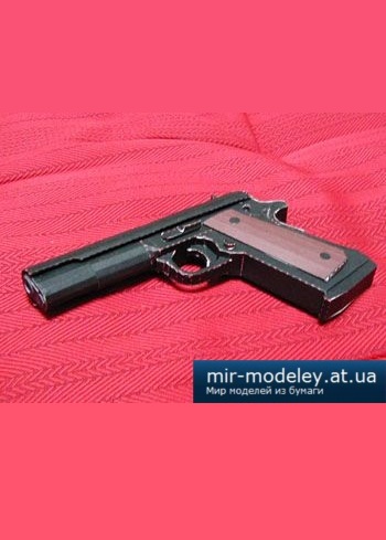 №2635 - Colt 45 M1911 Auto pistol [Bongo Papercraft] из бумаги