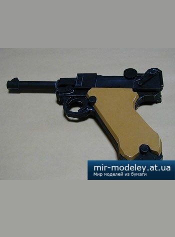 №2649 - Luger P08 [Bongo Papercraft] из бумаги