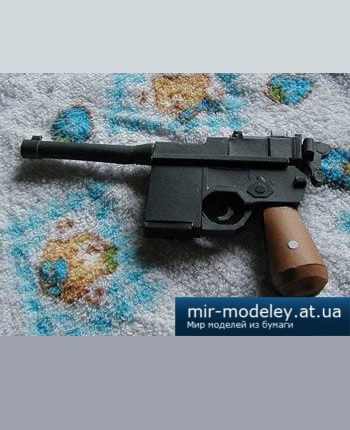 №2664 - Mauser C96 [Bongo Papercraft] из бумаги