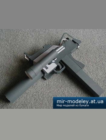 №2651 - M11CQB Uzi [Bongo Papercraft] из бумаги