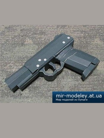 №2641 - FN Five-seveN [Bongo Papercraft] из бумаги