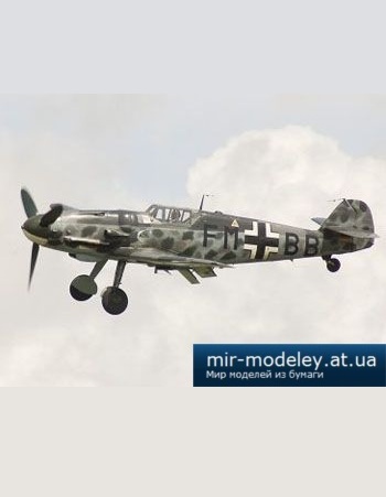 №2609 - Bf 109G-4 [Digital Card Models 2002] из бумаги