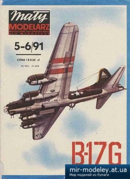 №2782 - Boeing B-17G Flying Fortrees [Maly Modelarz 1991-05-06] из бумаги