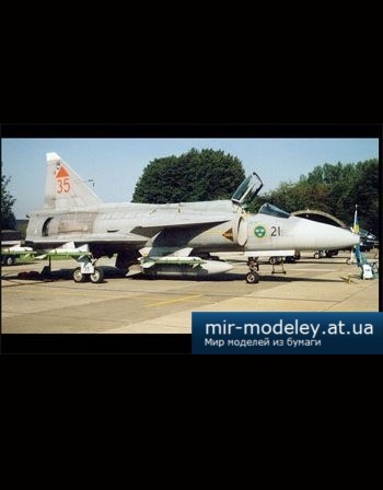 №2744 - Saab JA-37 Viggen [IAFM] из бумаги