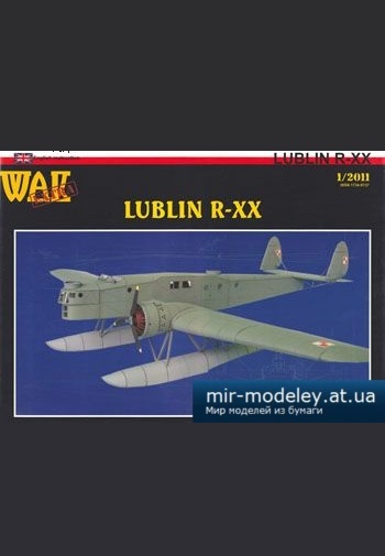 №2776 - Бомбардировщик-торпедоносец Lublin R-XX (WAK extra 1/2011) из бумаги