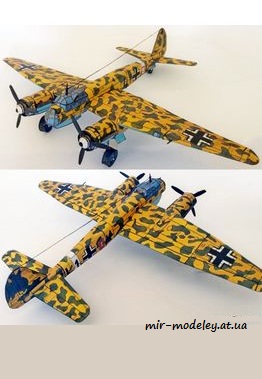 №2729 - Junkers JU88-A-10 [ABC 1995-18] из бумаги