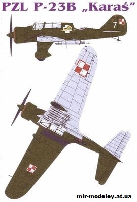 №2900 - Легкий бомбардировщик PZL P-23B