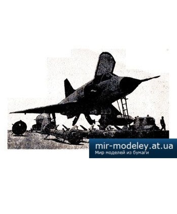 №2880 - Многоцелевой истребитель Дассо Мираж III / Dassault Mirage IIIC [IAF Model] из бумаги