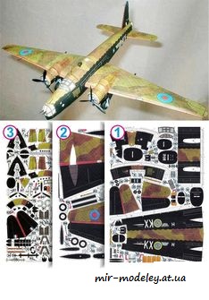 №2936 - Vikers Wellington MK I.C [ABC 2004-11-12] из бумаги