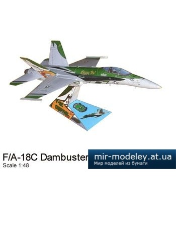 №2964 - F A-18 Hornet Chippy Ho [Paper-replika] из бумаги