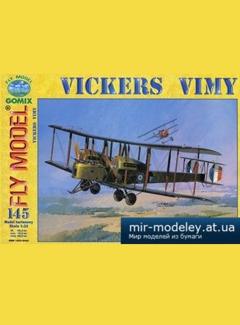 №2957 - Vickers Vimy [Fly Model 145] из бумаги