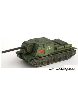 №323 - ISU-152 [ABC 1980-17] из бумаги — скачать развертку из бумаги