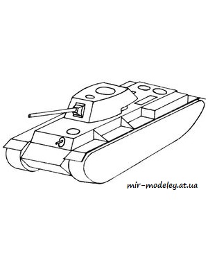 №311 - KV-1 [ABC 21/1982] из бумаги — скачать развертку из бумаги
