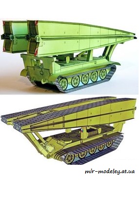 №331 - Mostni tank MT-55 [ABC 3/09] из бумаги — скачать развертку из бумаги