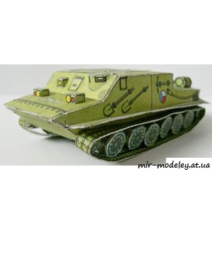 №307 - Obrněný transporter [ABC 2/82] из бумаги — развертка из бумаги