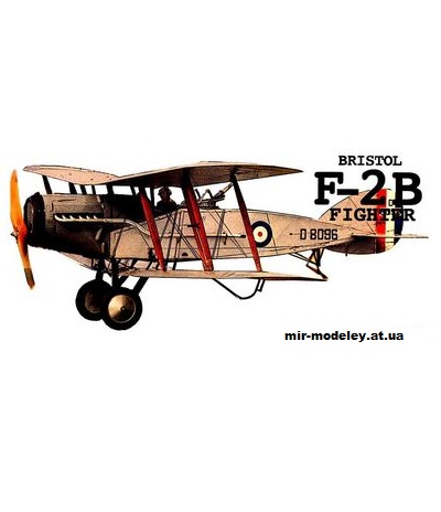 №3005 - Многоцелевой истребитель Bristol F-2B Fighter [Fiddlers Green] из бумаги