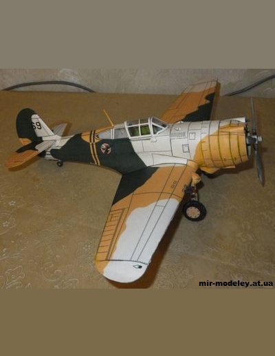 №3085 - Истребитель Curtiss 75 Hawk [Перекрас Mata] из бумага