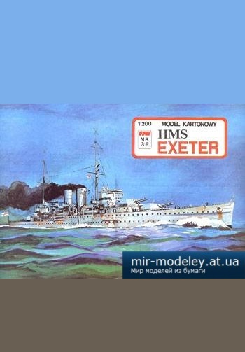 №3153 - HMS Exeter [GPM 036] из бумаги