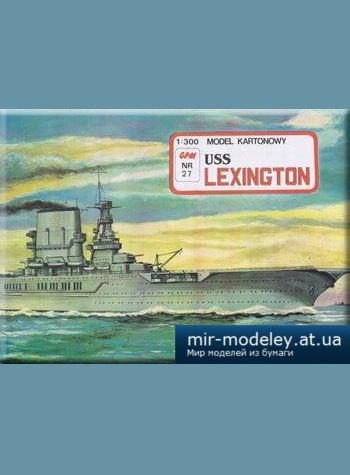 №3148 - USS Lexington [GPM 027] из бумаги