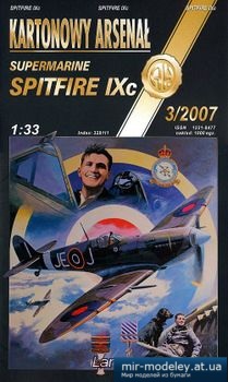№3114 - Spitfire Mk.IXc, Wg Cdr «Johnnie» Johnson [Перекрас Halinski KA 3/2007] из бумаги