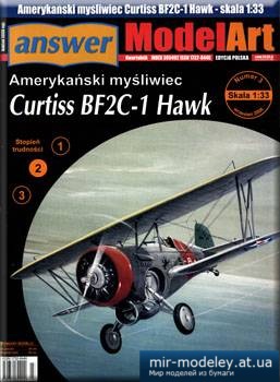 №3464 - Curtiss BF2C-1 Hawk [Answer MA 2006-03] из бумаги