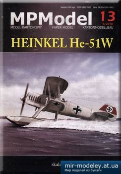 №3482 - Heinkel He-51W [MPModel 13 2010-08] из бумаги